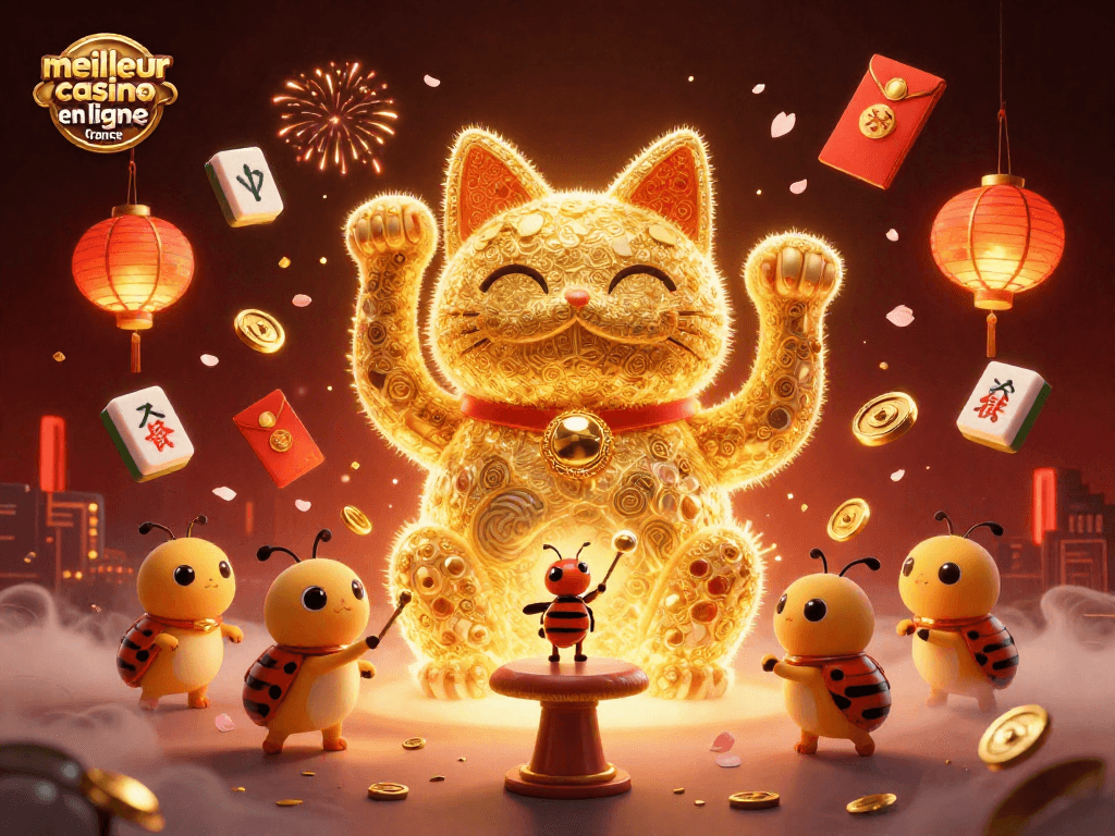 Profitez du meilleur casino en ligne France avec une illustration en 3D de jeux captivants.