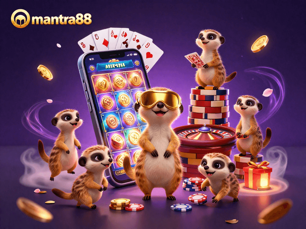 Experience thrilling excitement at mantra88 with meerkats running a lively casino operation.