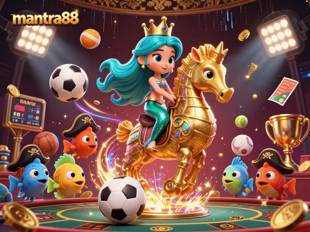 Engage with mantra88 for thrilling casino games featuring vibrant mermaid and gaming elements.