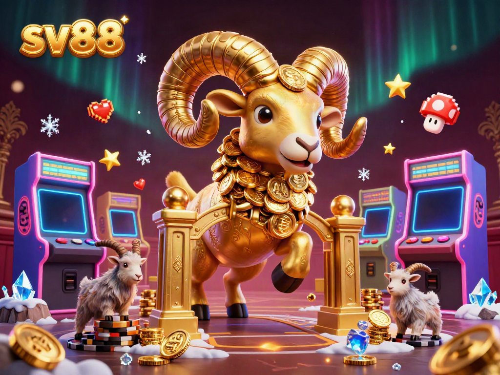 Experience the thrill of sv88 with our vibrant casino-themed digital illustration.