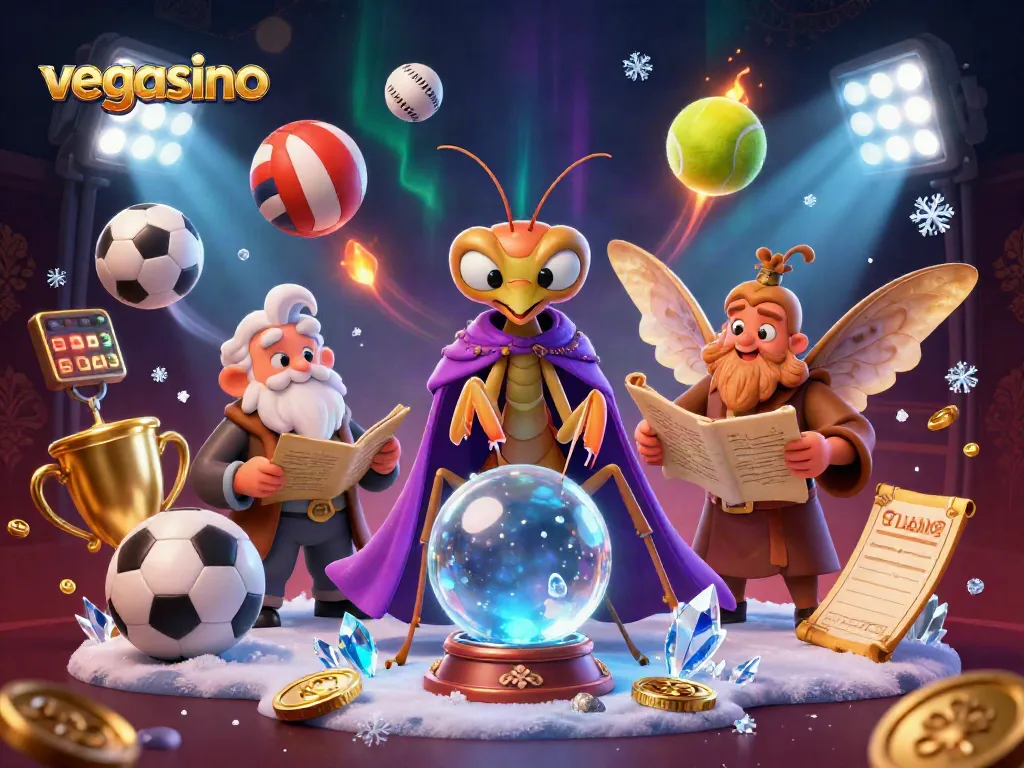 Play thrilling casino games at vegasino with vibrant characters and dazzling elements.
